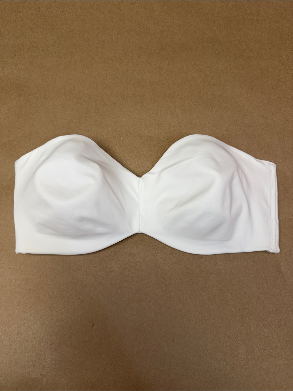 Strapless White Smooth Molded Cup Bra - Women's Intimates